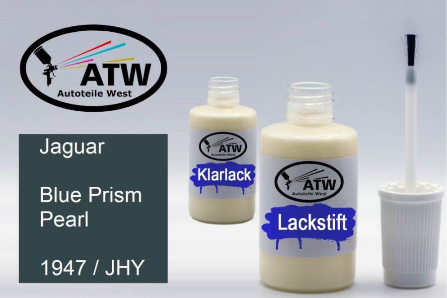 Jaguar, Blue Prism Pearl, 1947 / JHY: 20ml Lackstift + 20ml Klarlack - Set, von ATW Autoteile West.